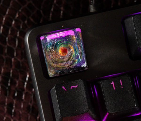 Mars keycap on keyboard