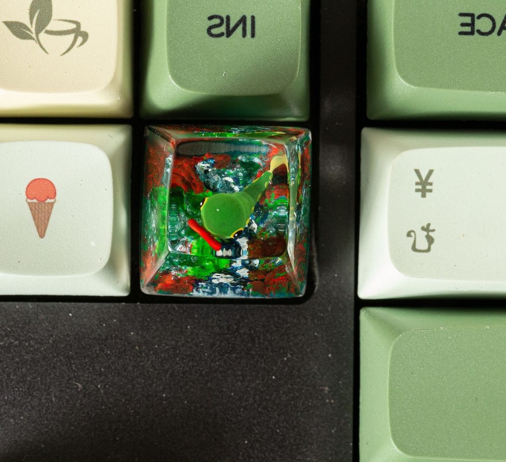 Caterpie Pokemon keycap