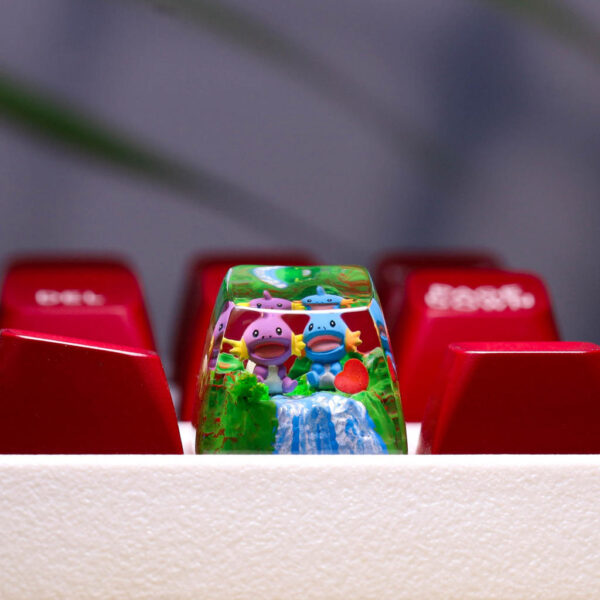 Shiny Mudkip pokemon keycap