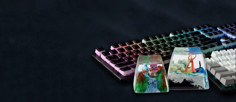 Banner of artisan keycaps by Hirosart