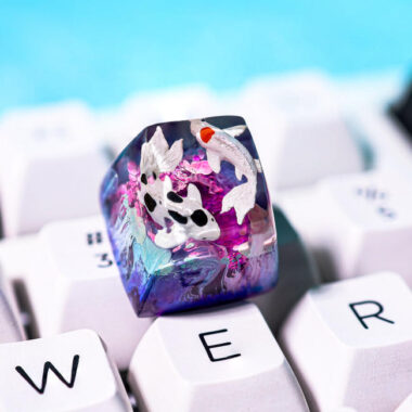 Purple Koi Artisan Keycap