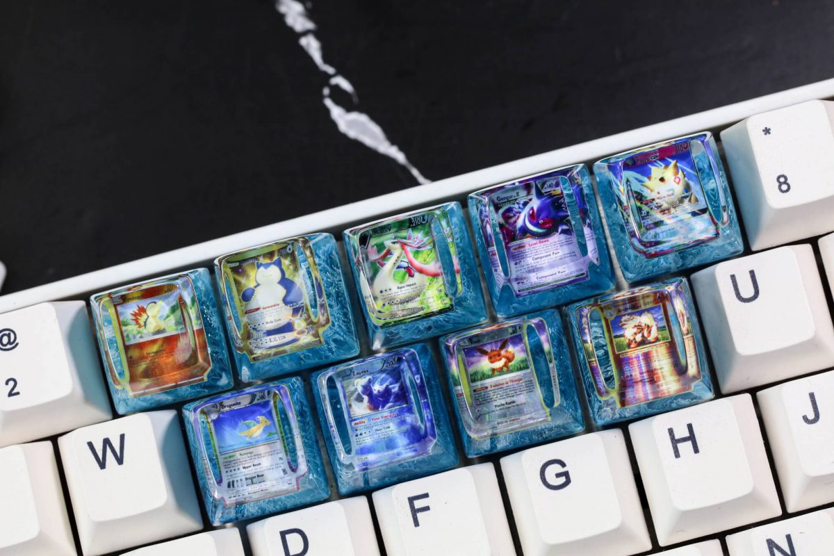 Custom pokemon card artisan keycap