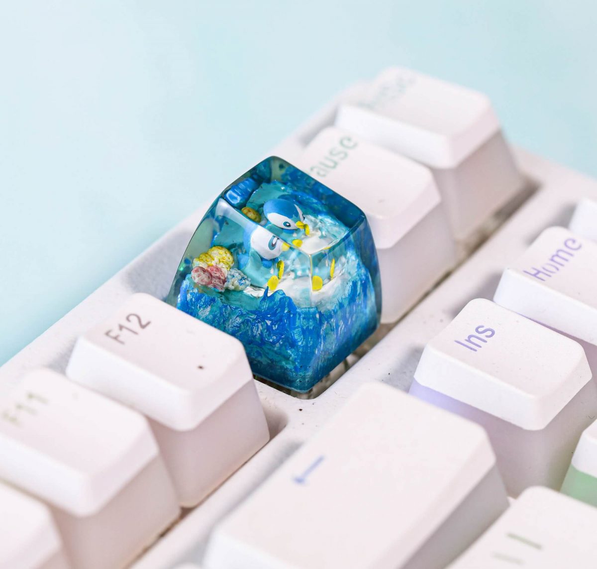 Piplup Pokemon Artisan Keycap