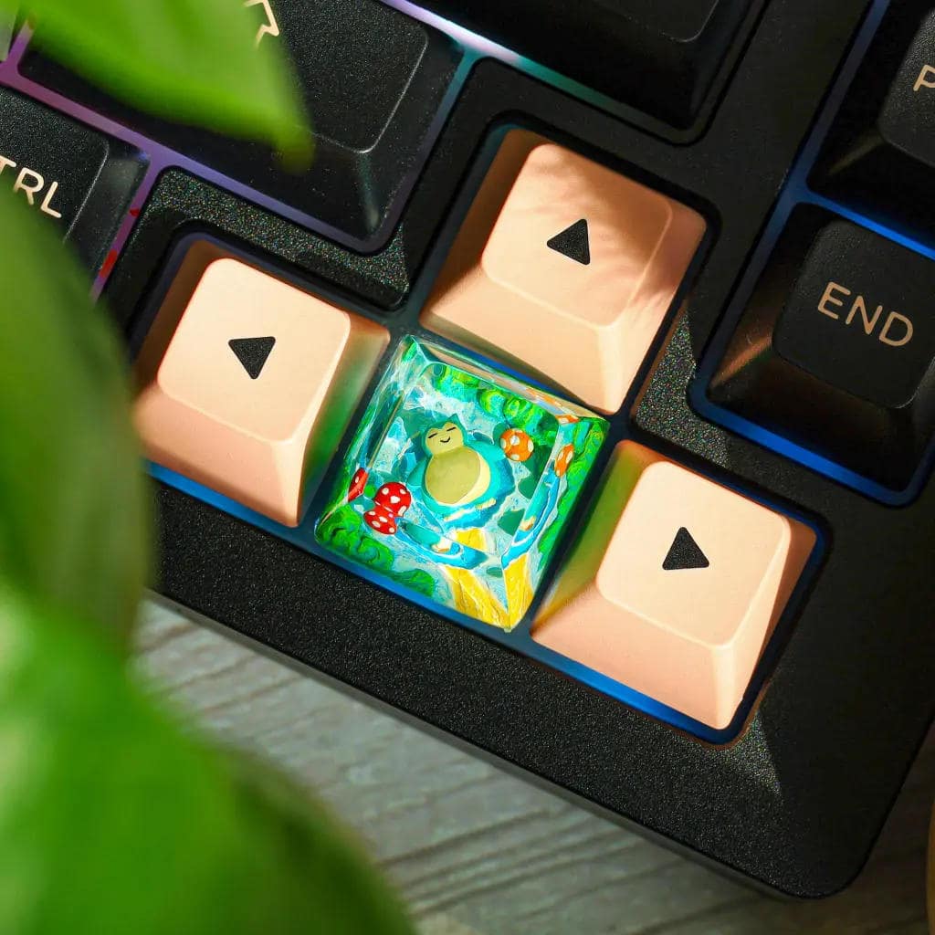 Sleeping Snorlax Pokemon Keycap 5 Sleeping Snorlax Pokemon Keycap