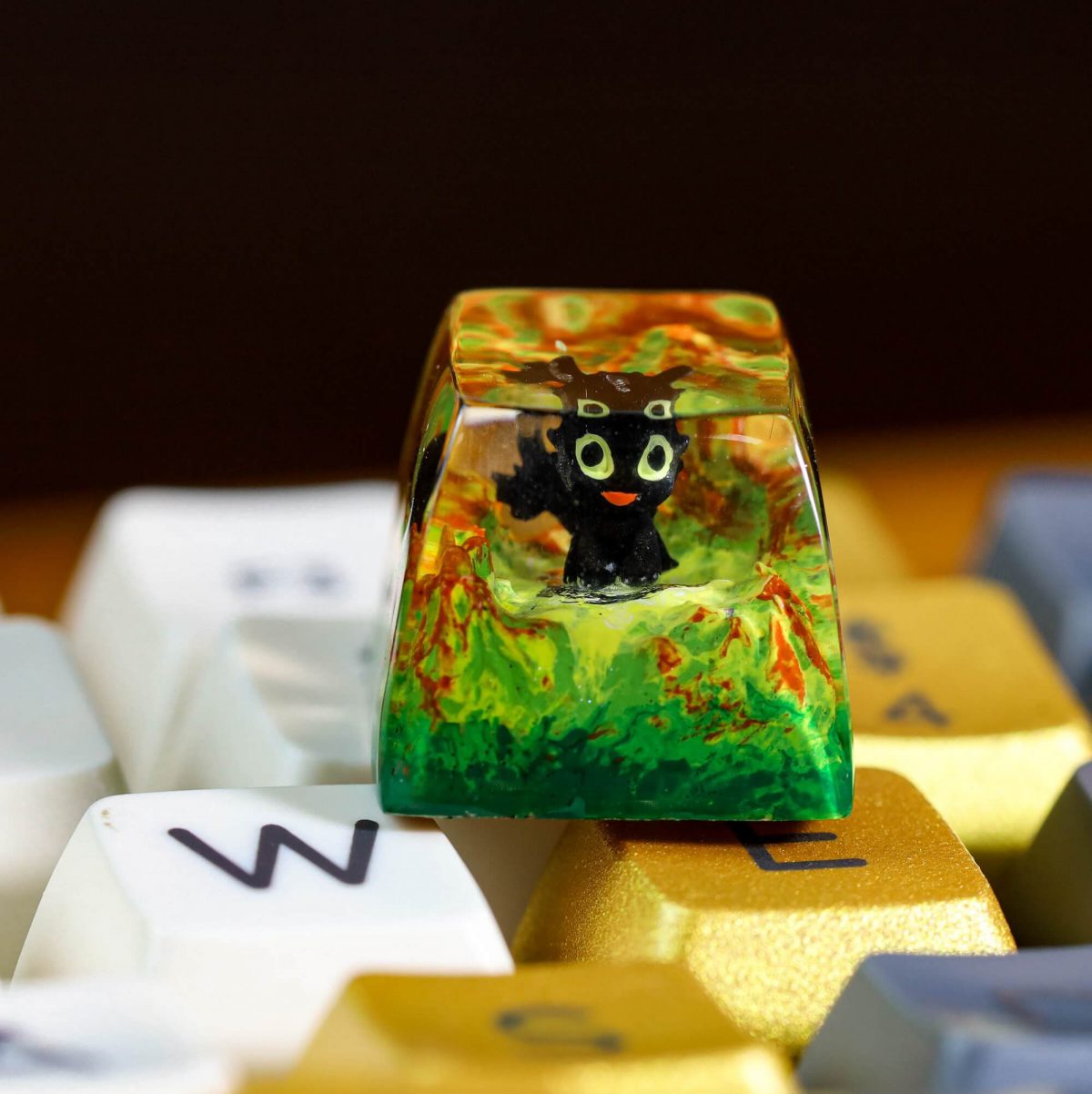 Toothless artisan keycap - Disney keycap