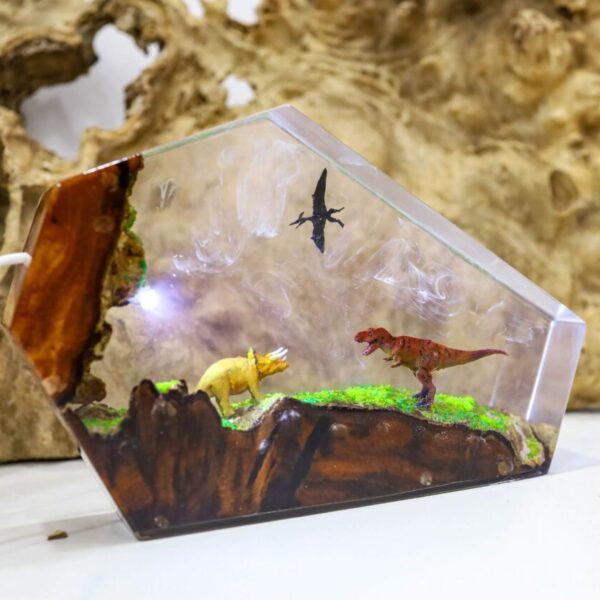 Dinosaur Epoxy lamp