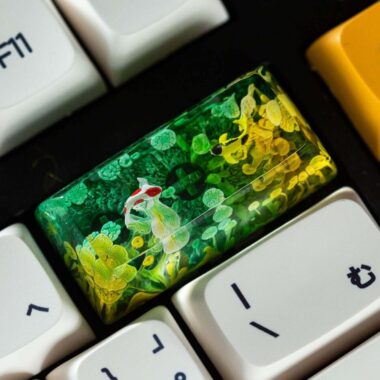 Green Koi Artisan Keycap