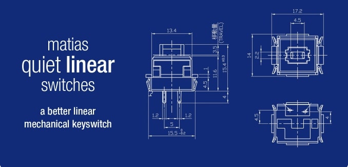 Matias mechanical keyboard switch blueprints