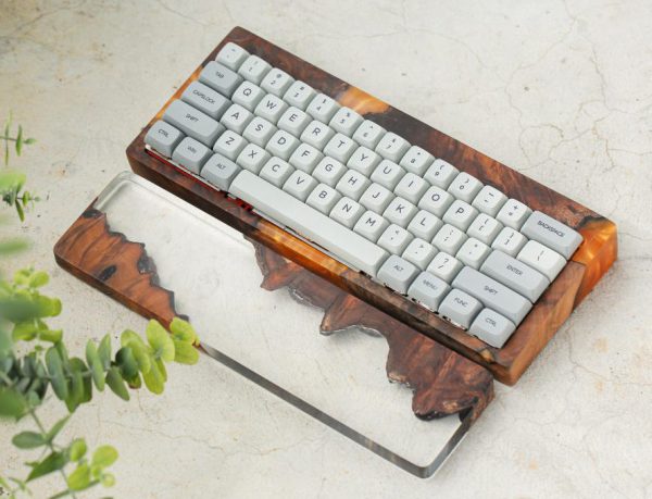 Translucent Resin and Wood wrist rest