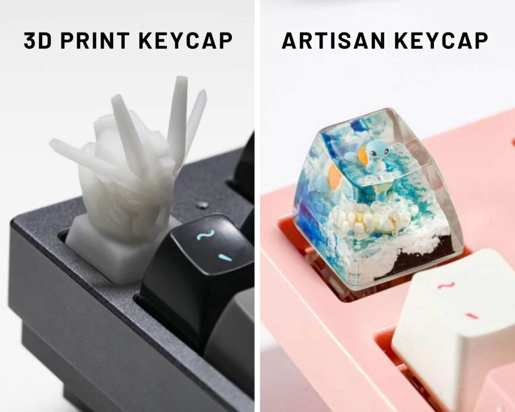 Artistic feel: 3d printed vs artisan keycaps