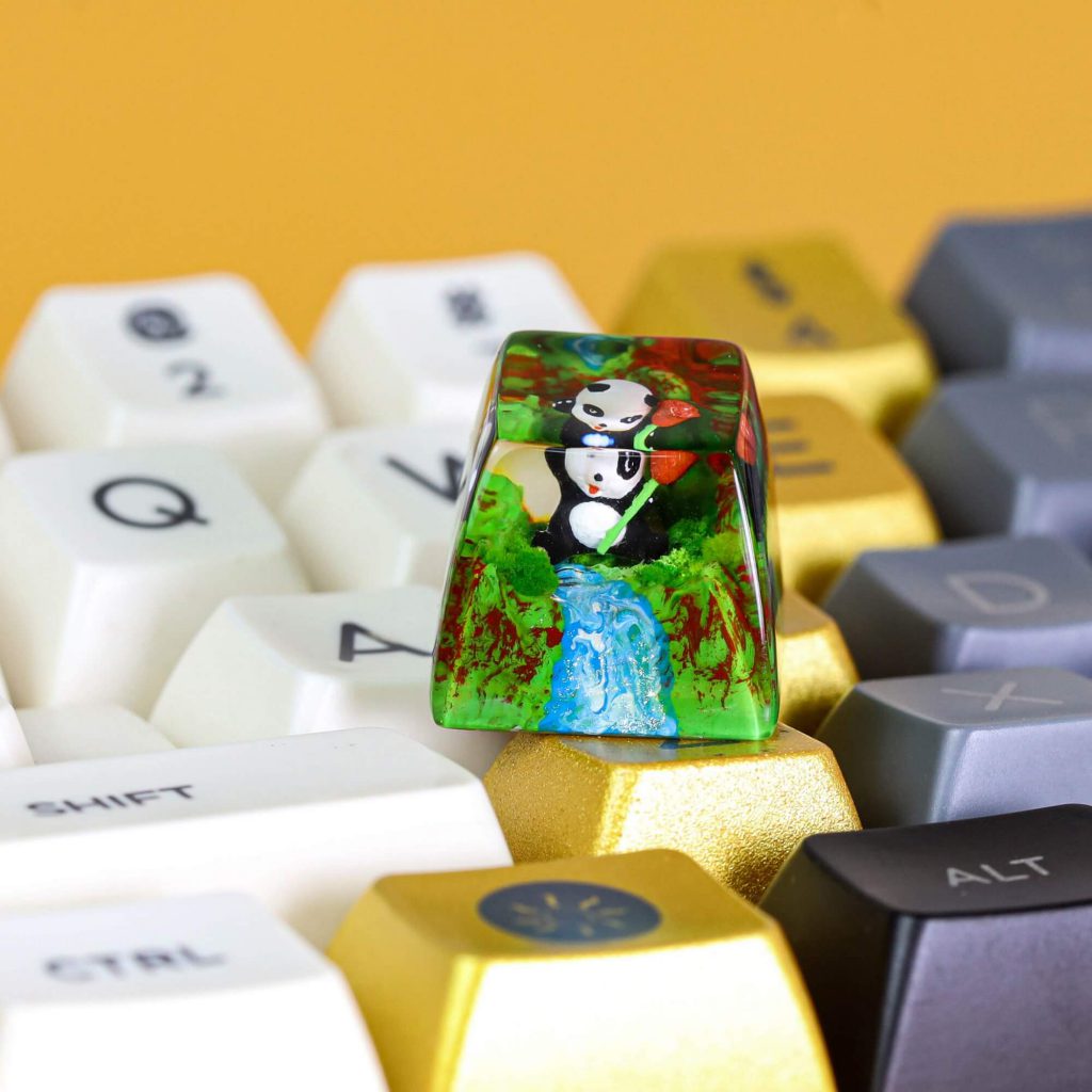 Panda artisan keycap