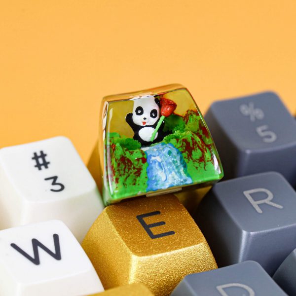 Panda artisan keycap