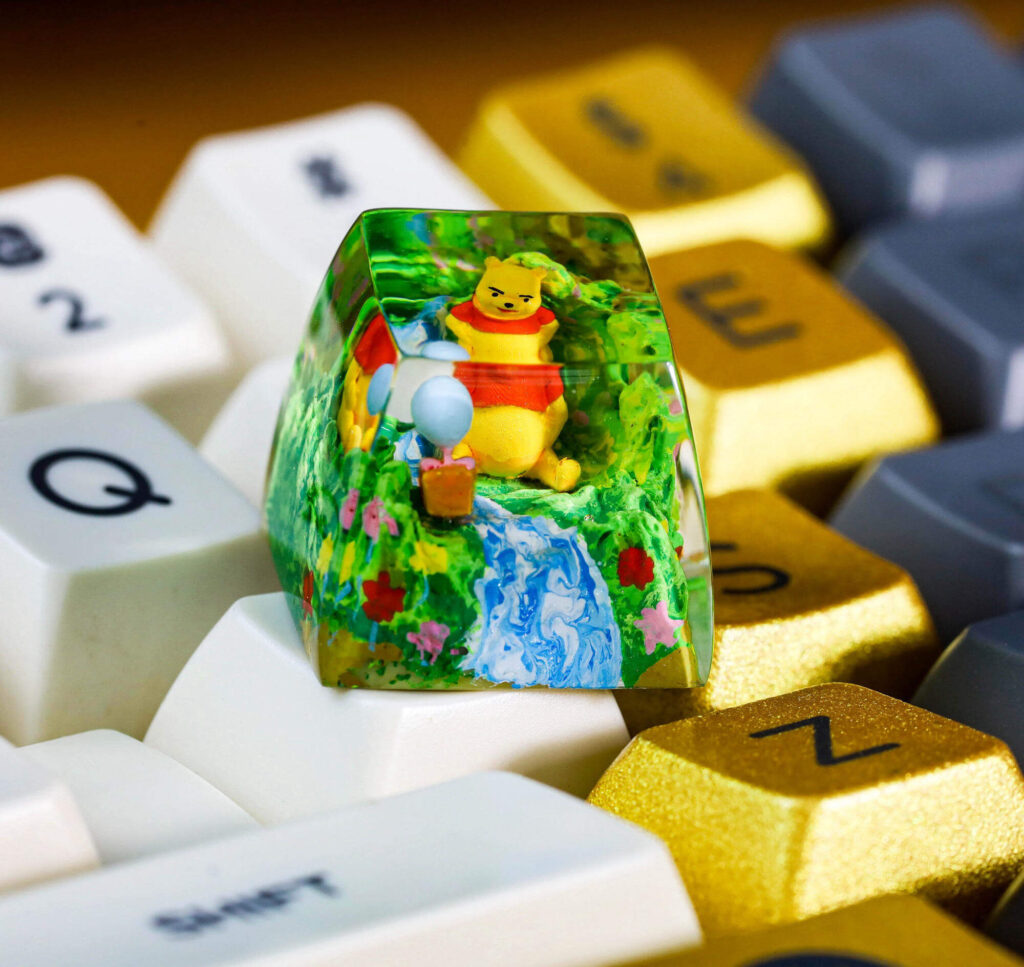 Winnie the Pooh artisan keycap
