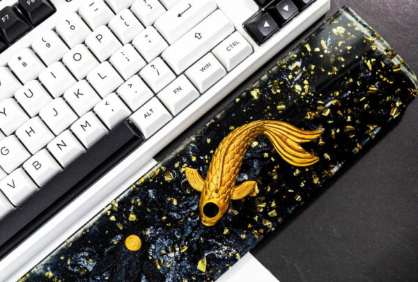 Black and Yellow resin wrist rest