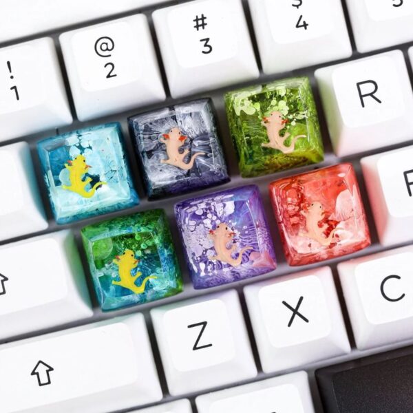 Axolotl artisan keycap