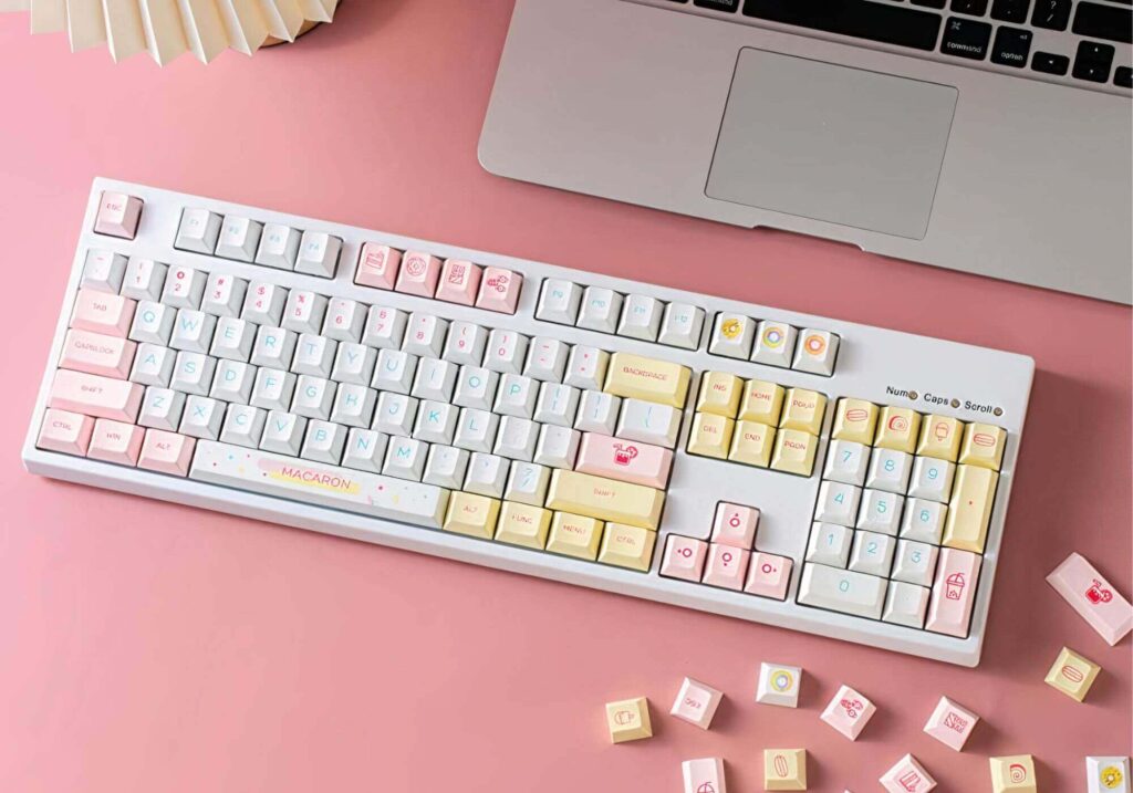 Gliging macaron personalized theme keycaps