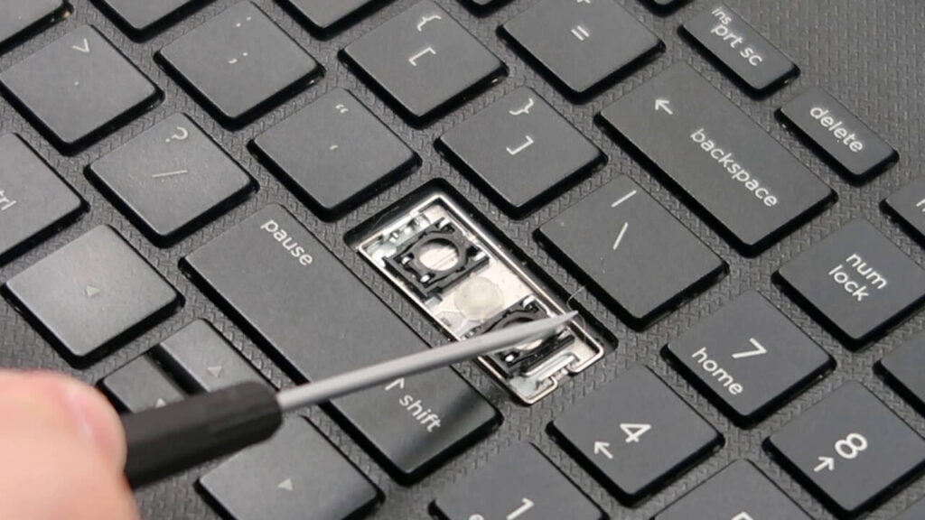 Remove laptop keycaps with a screwdriver | Youtube
