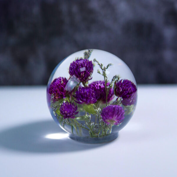 Globe Amaranth Flower Night Lamp