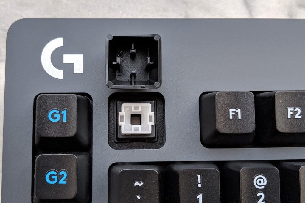 Romer-G Switches On A Keyboard