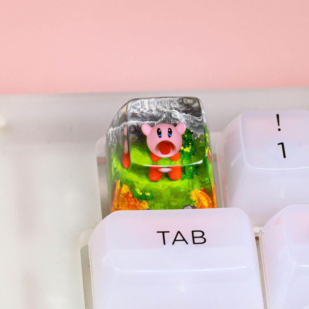 Kirby artisan keycap 4 Kirby artisan keycap ver 3
