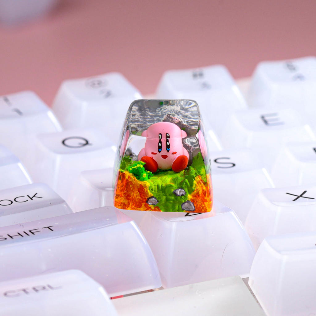 Kirby artisan keycap 24 Kirby artisan keycap ver 3