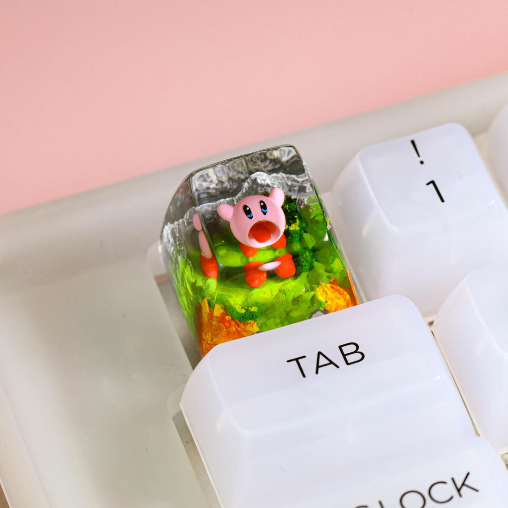 Kirby artisan keycap 25 Kirby artisan keycap ver 3