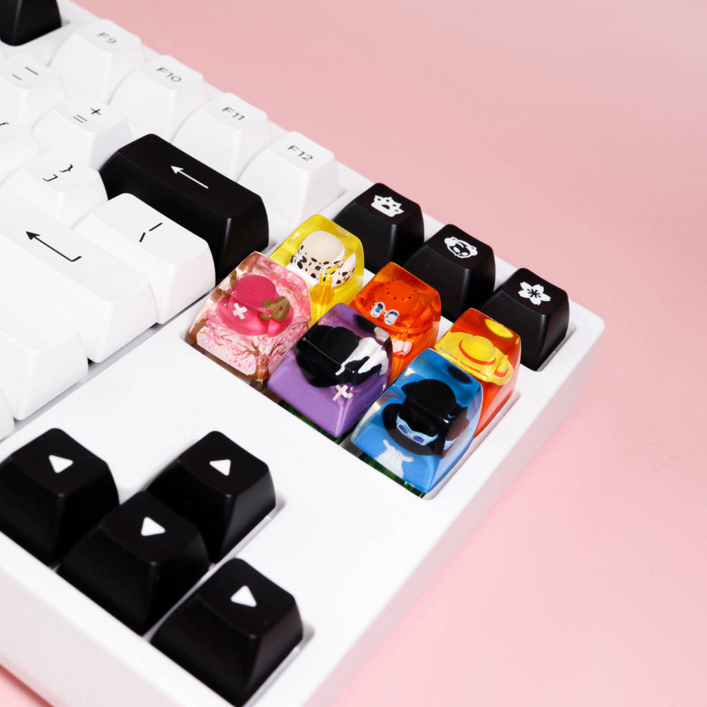 One piece hat keycaps