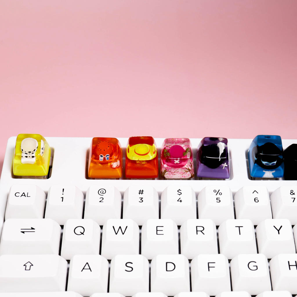 One piece hat keycaps