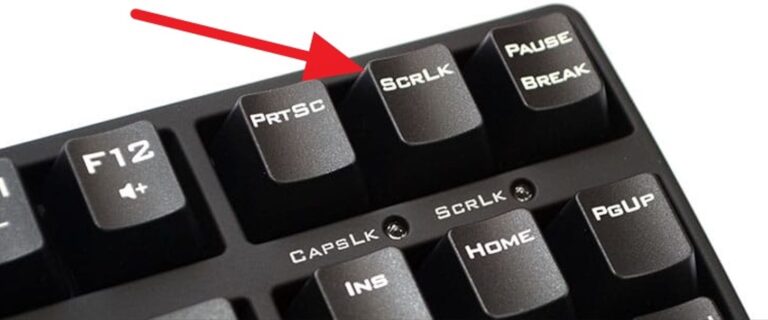 Scroll Lock On Keyboard