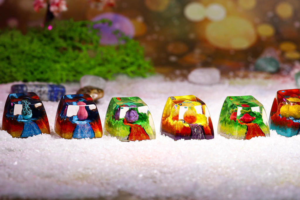 Devil Fruit keycaps 7 Devil Fruit keycaps