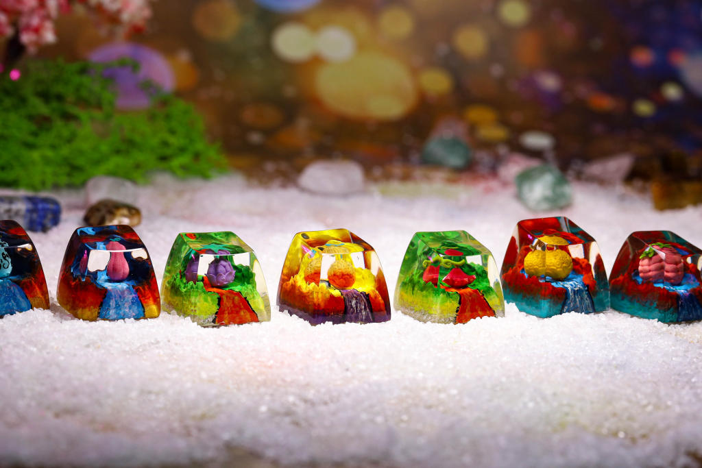 Devil Fruit keycaps 6 Devil Fruit keycaps