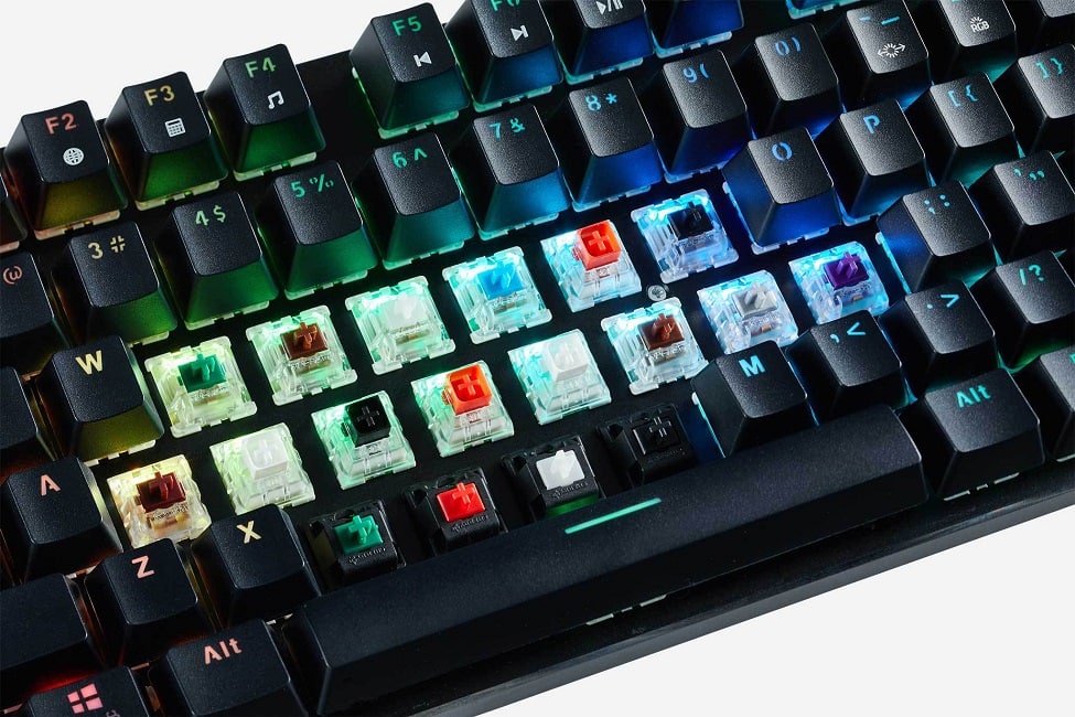 A Keyboard Customed With Different Switches (Source: MGR Gaming)