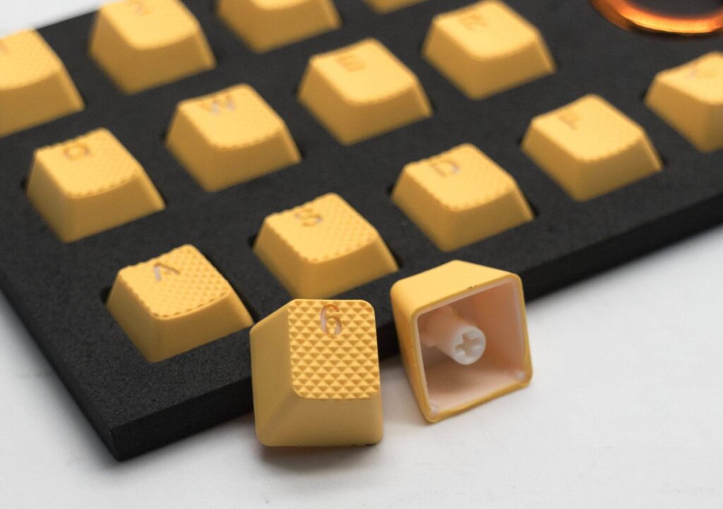 Rubber keycaps