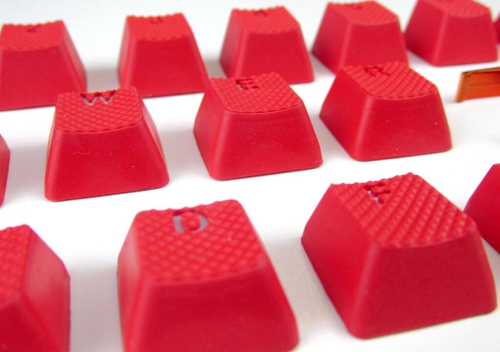 Taihao Rubber Keycap Set Red