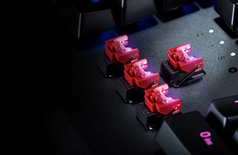 Razer Optical Red Switches On Keyboard
