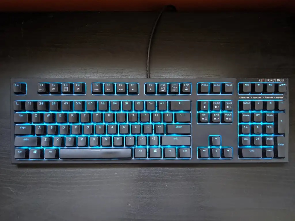 Realforce RGB Gaming Topre Keyboard (Source: PCworld)-Best Topre Keyboards