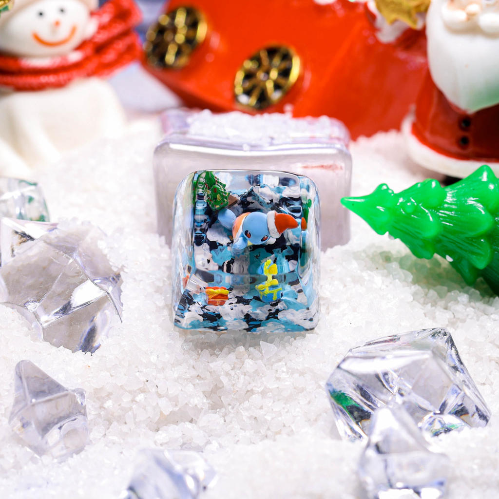 Squirtle keycap Christmas Version