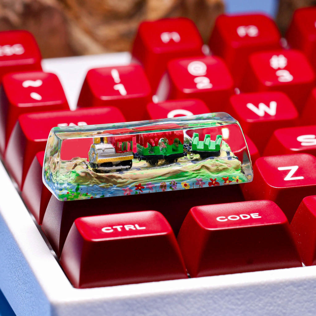 Train keycap for shift/enter