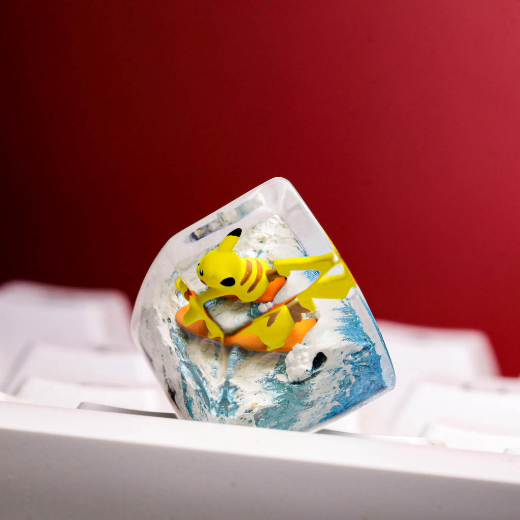 Surfing Pikachu Pokemon Keycap