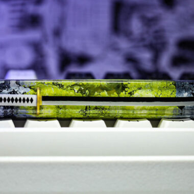 Black and Green Katana spacebar