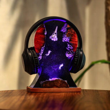 Space Night Lights & Heaphone Stand