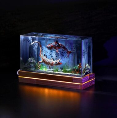 Diorama Zombie Spinosaurus Night Light