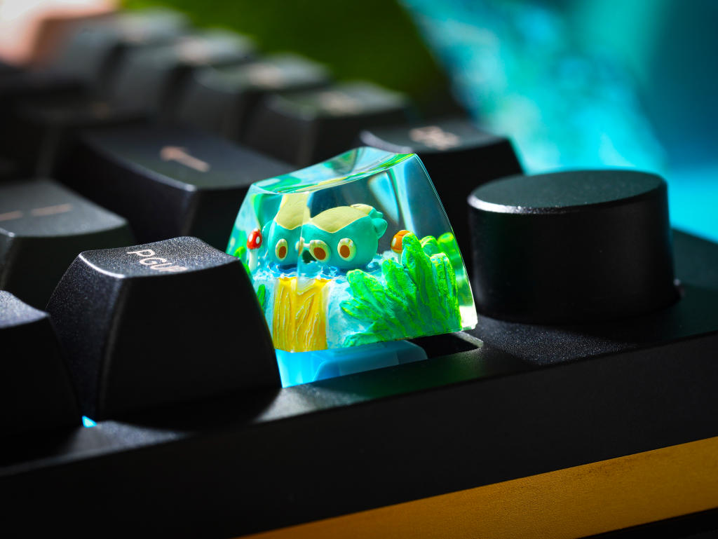 Sleeping Snorlax Pokemon Keycap 4 Sleeping Snorlax Pokemon Keycap