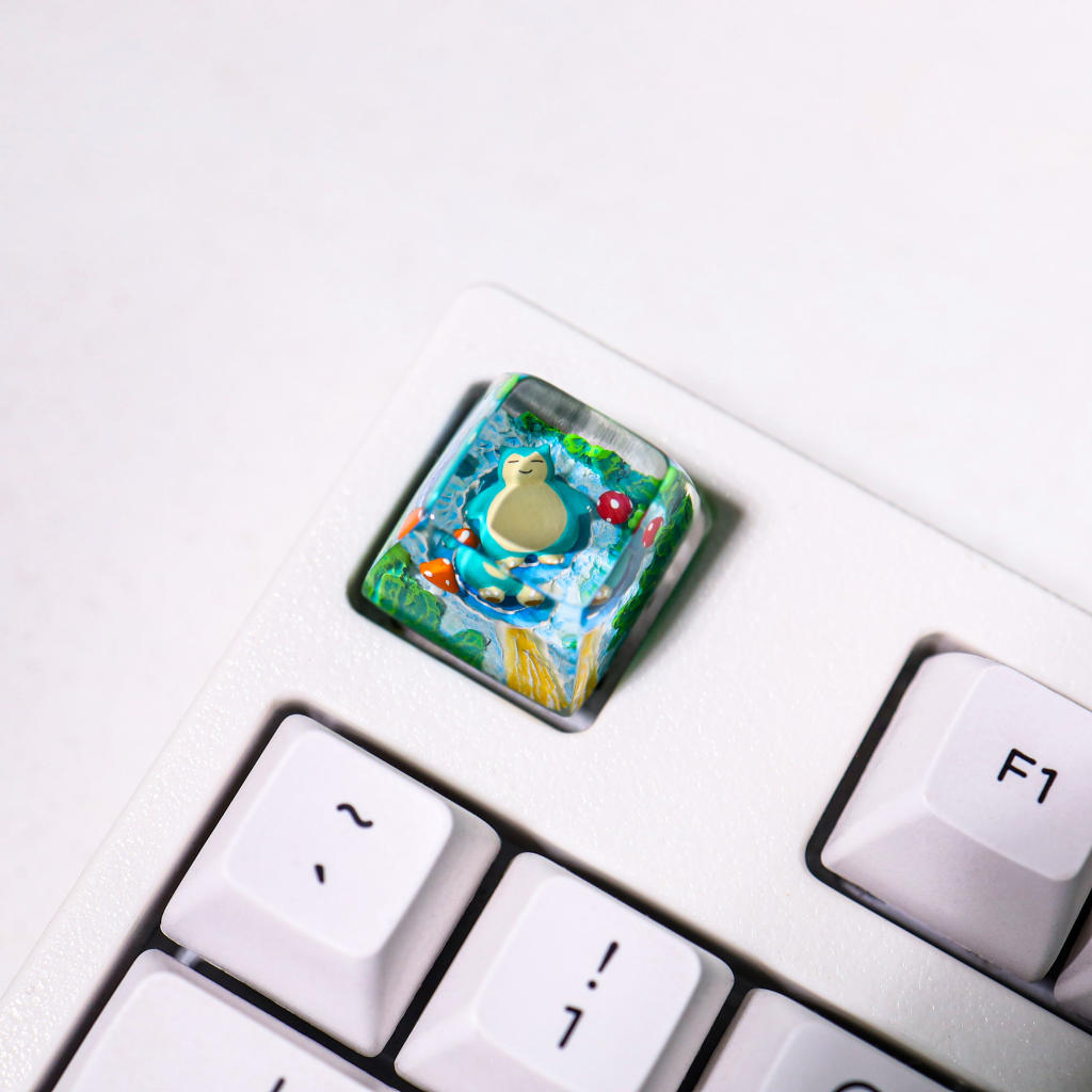 Sleeping Snorlax Pokemon Keycap 8 Sleeping Snorlax Pokemon Keycap