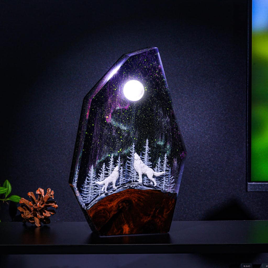 Aurora Borealis Husky Night Light 1 Aurora borealis husky night light