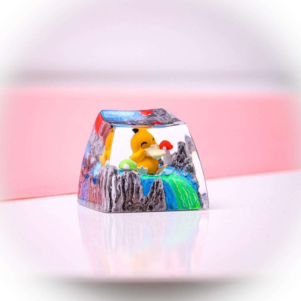 Cute Psyduck Pokemon Keycap 6 Cute Psyduck Pokemon Keycap