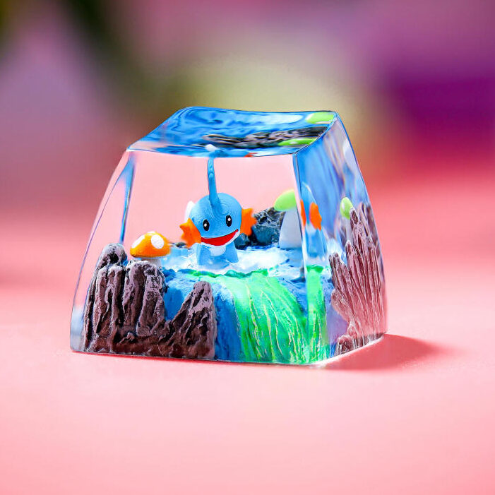 Mudkip Pokemon Keycap ver 2 8 Mudkip Pokemon Keycap ver 2