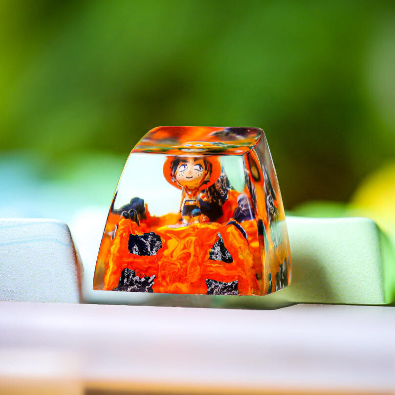Ace One Piece Keycap 10 Ace One Piece Keycap