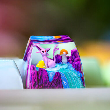 Cute Espeon Pokemon Keycap