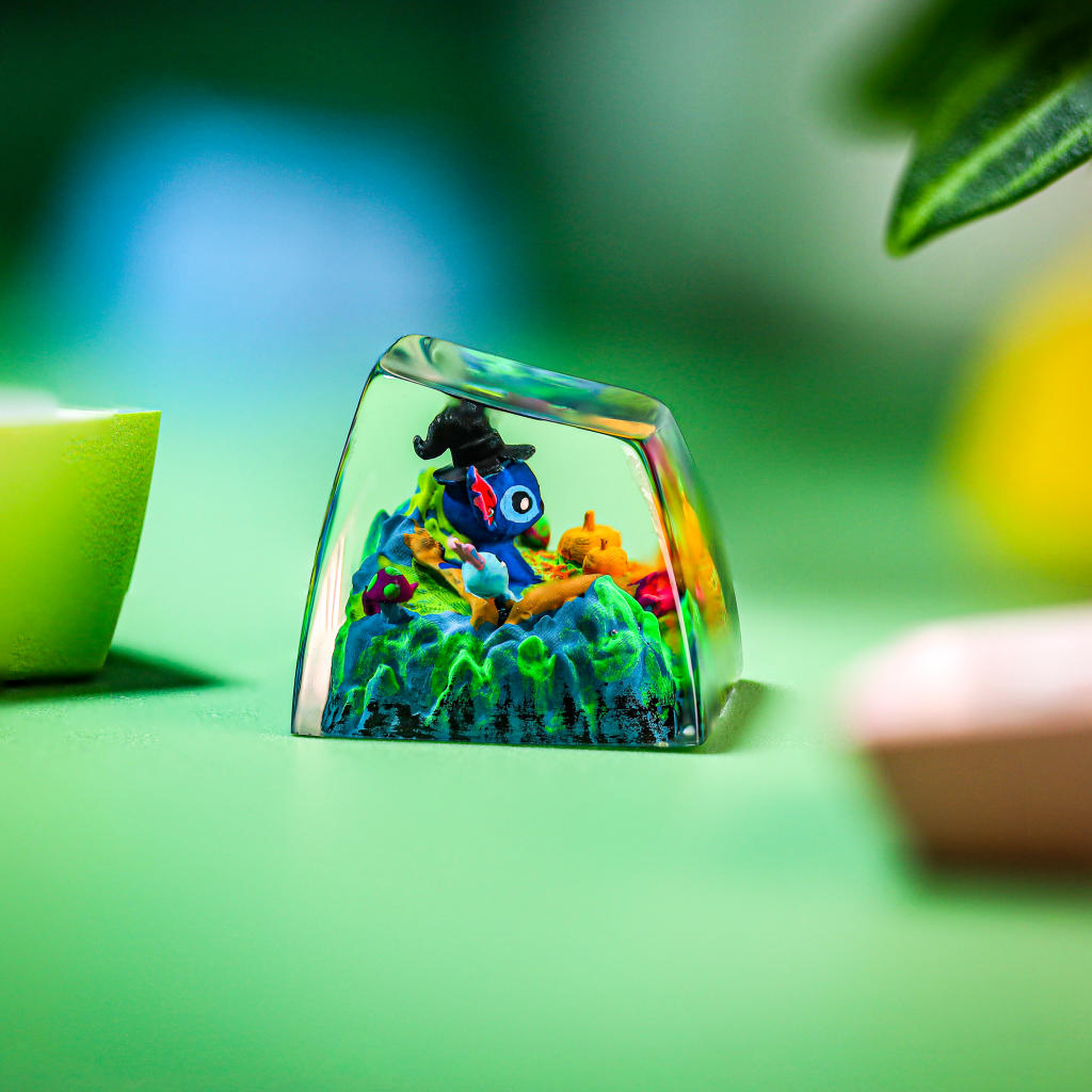 Stitch Keycap Halloween Version Stitch keycap halloween version